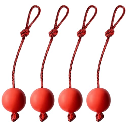 ZeBQrphio ball on rope dog toy Interactive Ball on a Rope for Dogs Ball on Rope Dog Toy 4-Piece Chew Resistant Set for Medium Large Breed Pets Outdoor Indoor Training Exercise Play