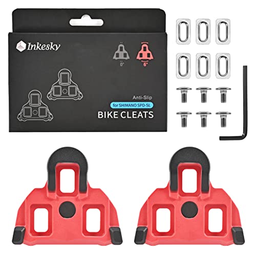 Inkesky Road Bike Cycling Cleats Compatible With Shimano Spd-Sl - 6 Degree Float #TOP4