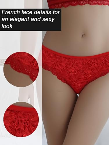 Seamless Underwear for Women Sexy No Show Bikini Panties Lace Ladies Soft Breathable Cotton Bikini for Ladies 12 Pack Multicolor3