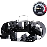 Tomersun 3.9-Inch Mini Log Burner Stove Fan - Heat Powered Log Burner/Wood Stove Fireplace Fan for Small Wood Burners