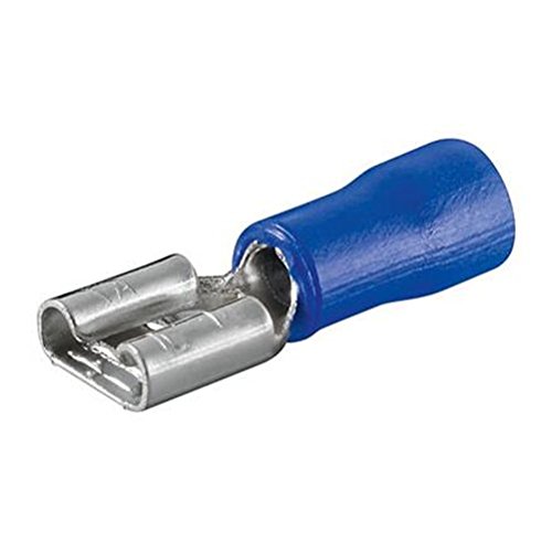 Preisvergleich Produktbild Flachsteckhülsen, blau, 100 stk.