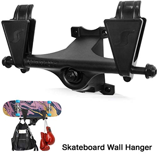 NEDVI Skateboard Wall Hanger Skateboard Holder Wall Hanger Display Wall Mounted Skateboard Holder