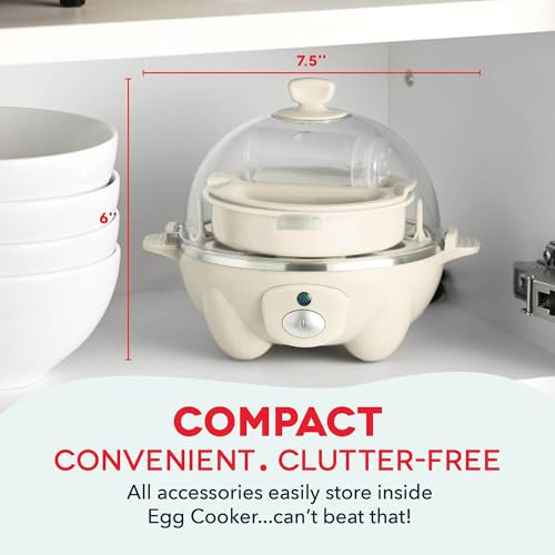 image for DASH Rapid Egg Cooker: 7 Egg Capacity Electric Egg Cooker for Hard Boi