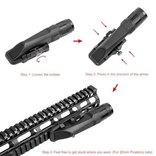 GLECTICAL WML Tactical Flashlight 400 Lumens, 3-Modes Constant Light/Momentary/Defensive Strobe, Tactical Torch for 20MM Picatinny Rail Systems - Image 6