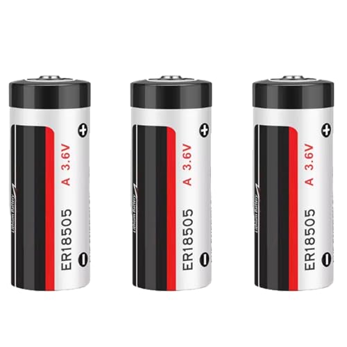 MEELER 3 PCS A Size 3.6V 4000mAh ER18505 Lithium Battery Non Rechargeable