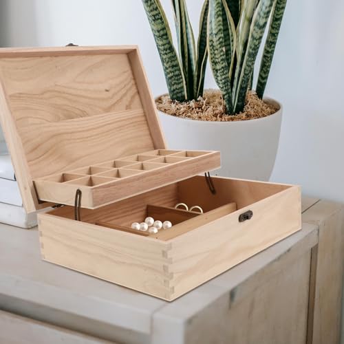 Boîte à Bijoux en Bois Organisateur à Compartiments