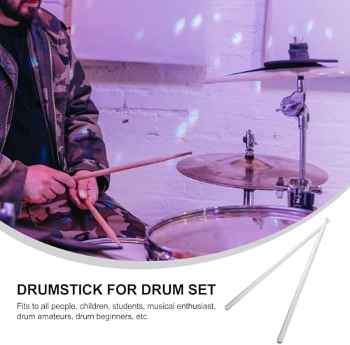 1 par de baquetas para batería de aleación de aluminio, modelo 5A, accesorios musicales de percusión (plata) miniatura 7