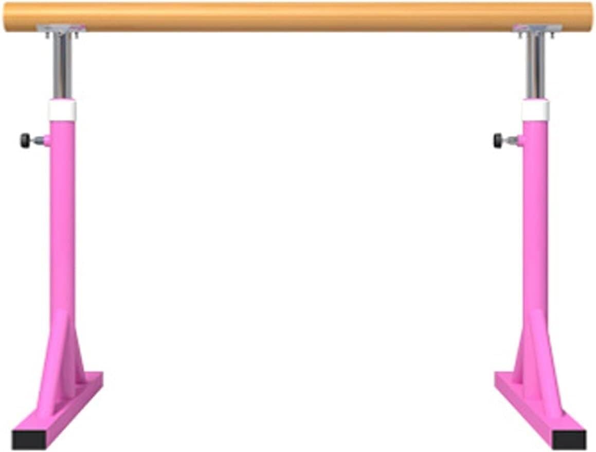 Ballet Pole Adjustable and Movable Single-Layer Independent Ballet Extension Pole, Adjustable Dance Extension Height(Pink 1.5 m)