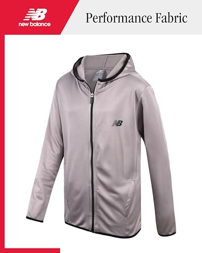 New Balance Boys Sweat Suit Set - 2 Piece Soft Performance Fleece Zip Up Hoodie and Jogger Track Pants for Boys (Sizes: 8-16)3
