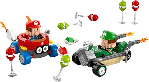 LEGO Mario Kart – Bébé Mario Contre Bébé Luigi - Jeu de Construction avec 2 Voitures de Course et 2 Figurines Collector Nintendo - Cadeau pour passionnés de Jeux vidéo dès 8 Ans 72034