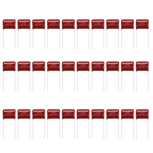 Condensateur polypropylène 630V 0.33uF 334J CBB22 rouge pour circuit électronique