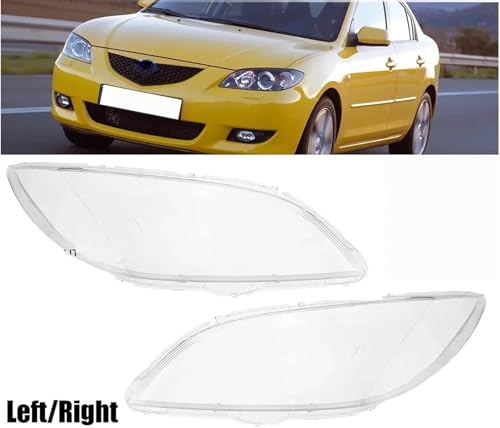 Capuchon d'objectif de phare Mazda 3 haute résistance en polycarbonate gauche - 5
