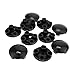 Produktbild 10 x Lego Technic Rundstein Schwarz 2 x 2 Fliese gewölbt Gleitstein Rund Platte Gleiter 2654