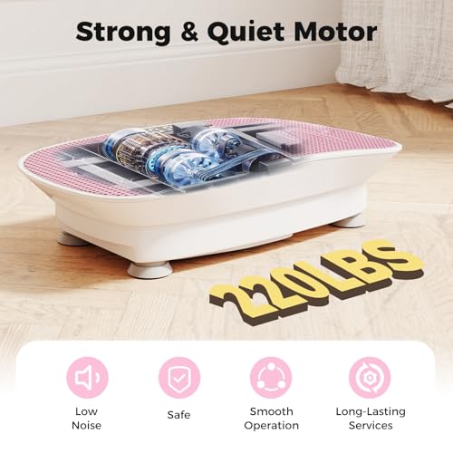 Image of GYMAX Vibration Plate Exercise Machine-10 Level Intensity, LED Display & Remote Control, Body Vibrating Plates Stand Shaking Platform Fat Burning Machine