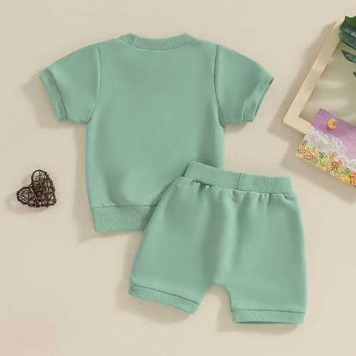 Baby Girl Easter Outfit Toddler T Shirt Shorts 2pcs Set Infant Bunny Matching Suit Newborn Boy Summer Clothes4