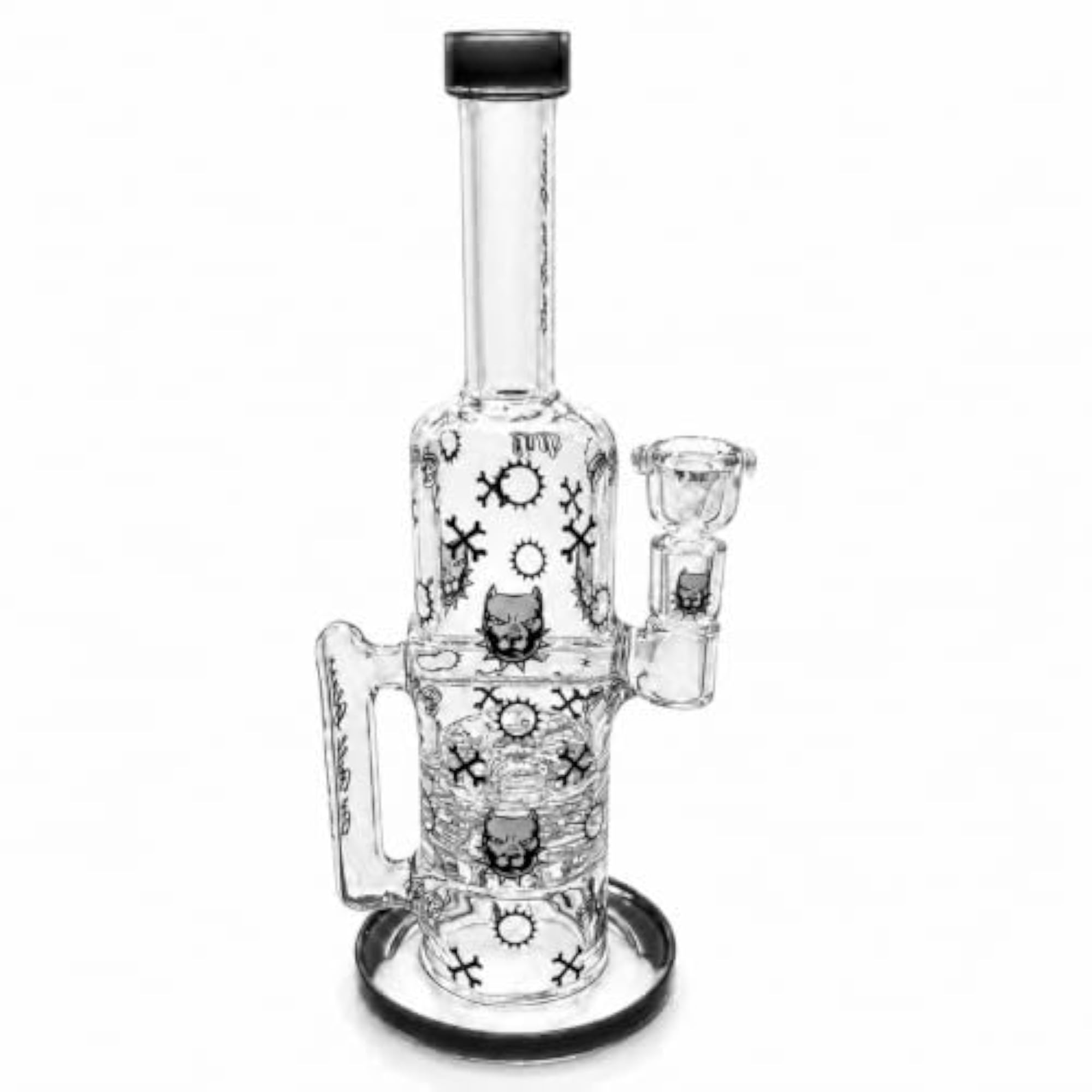 12 Inch Bong Hookah with Triple Shower Percolator