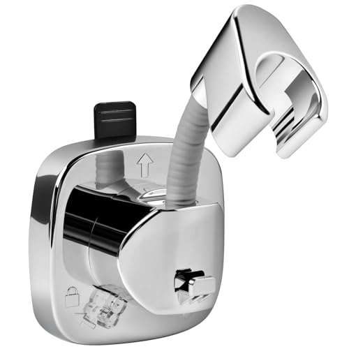 MOSILA Support De Pommeau De Douche Rotatif À 360° Avec Ventouse | Capacité De Charge 10 kg, Montage En Quelques Secondes | Support Anti-Dérapant Résistant À La Rouille Adapté à la Salle de Bain