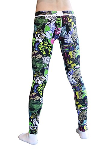 ARCITON Men's Low Rise Leggings Long Johns Thermal Pant US XL/with Tag XXL(Waist: 38"- 40") 3027CKU Mermaid