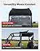 KEMIMOTO 4-6 Seater Crew Roof Convertible Soft Top Compatible with Polaris Ranger Crew XP 1000/ Crew 1000 2019-2026 Soft Roof Foldable UTV Accessories