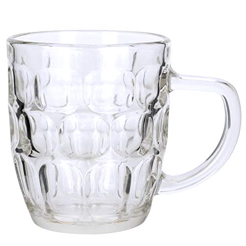 LavoHome Dimple Stein European Stein Style Beer Glass Mug With Handle -16 oz (6) - Image 3