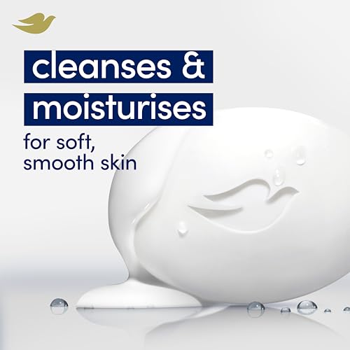 Dove Original Beauty Bar Soap with ¼ Moisturising Cream for Softer, Smoother, Healthier-Looking Skin 4x 90 g