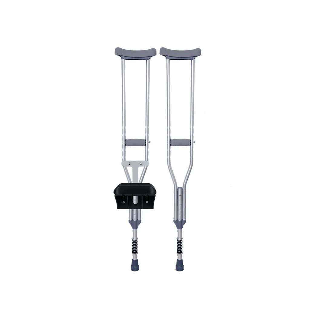 Muletas Andadores for fracturas Jóvenes Muletas Dobles Muletas for Axilas Bastón Ligero Antideslizante (Size : 113-126cm)