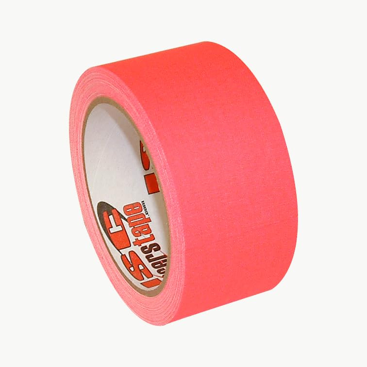 ISC Racers Tape NEON DULL-FINISH/PI260 ISC Cinta de corredor con acabado mate neón de 2" x 50 yardas, rosa fluorescente