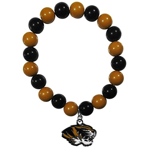 NCAA Siskiyou Sports Womens Missouri Tigers Fan Bead Bracelet One Size Team Color