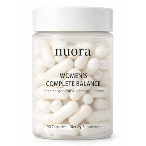 nuora Gut Health Capsules Gut Biofilm Probiotic Ritual with Berberine Promotes Metabolism & Gut Vegan Non-GMO for Women 90 Capsules