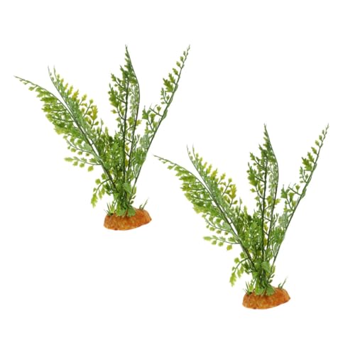BESTonZON Reptilien Terrarium Pflanzen 2 Stück