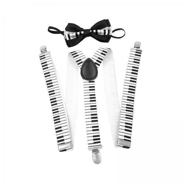 3xMens Suspenders with Bow Tie Elastic for Formal Wear Wedding Performance Piano|Clothing Shoes & Accessories | Mens Accessories | Suspenders Braces-image-14