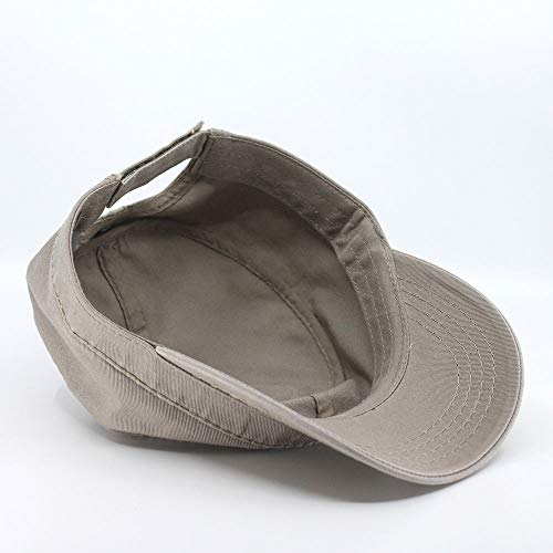 Image of The Vintage Year Heavy Stitching Washed Cotton Cadet Hat - Durable Military Baseball Cap for Men & Women, Outdoor Casual Wear