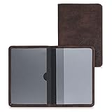 PROTECCIÓN: Resguarda la documentación de tu vehículo con este cover protector plegable de cuero sintético de ante. Tiene espacio para tu permiso de circulación, DNI y otras tarjetas.