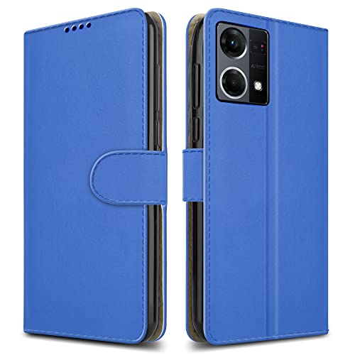 PIXFAB For Oppo Reno 7 4G Leather Phone Case, Magnetic Closure Full Protection Book Folio Design