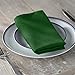 LA Linen 10-Pack Polyester Poplin Napkins 17 by 17-Inch, Emerald Green