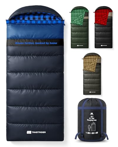 TANSTRIDER Cotton Flannel XXL Sleeping Bags Cold Weather