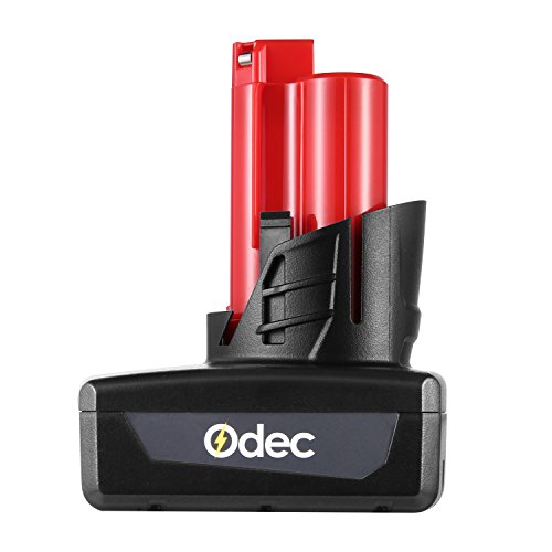 Odec Milwaukee M12 Batterie - 12 V 4000 mAh pour Milwaukee M12, 48-11-2401, 48-11-2402, C12 B, C12 BX
