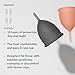 Saalt Soft Menstrual Cup – Reusable Period Cup – Made for Comfortable, Leak-Free Protection Up to 12 Hours – BPA & Latex Free – Includes Cup & Carry Bag (Regular Grey/Small Desert Blush)