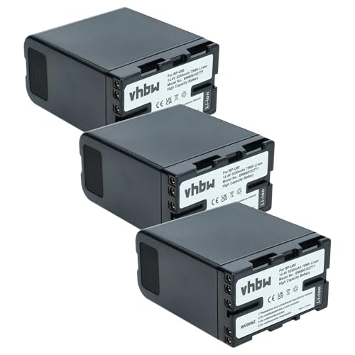 3x Batteria ricaricabile per videocamera | Ogni cella della batteria è testata