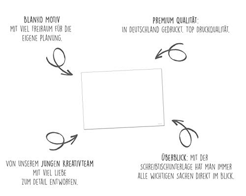 Edition zijden bureau-onderlegger, weekplanner, papier om af te scheuren, DIN A3 to do schrijfonderlegger, 25 vellen… - Image 4