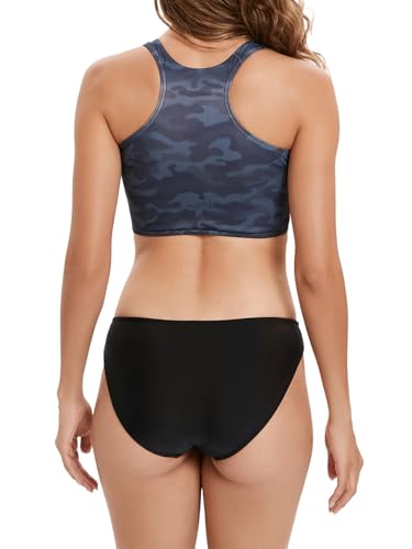 Women Swim Bras Swim Tanks Top Sports Crop Bikini Top Bathing Suit Top Only2