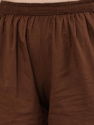 Image of Women's Cambric Cotton Afghani Patiala Salwar - Loose Fit, Elastic Waist, Deep Pockets | Ethnic & Casual Wear