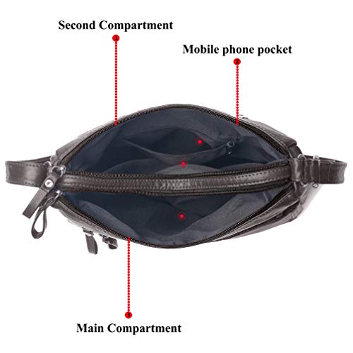 VOLGANIK ROCK Purses for Women Soft PU Leather Shoulder Bag Ladies Crossbody Purse and handbags Lightweight Pocketbook