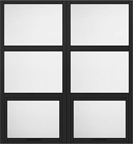 Amazon ラシッサs 室内用窓 デコマド 窓台設置 両側壁納まり Astmdw Be 2列 3段 W 1 132mm H 1 2mm 商品色 アイアンブラック Be 本体種類 Fix窓 突出し窓 上から3段目 ガラス種類 モール Lixil リクシル Tostem トステム 窓