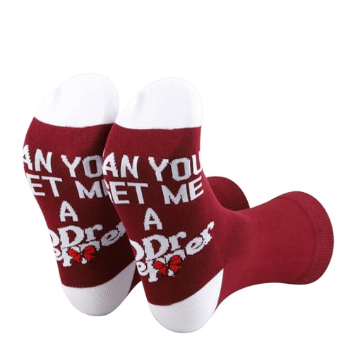 Calcetines de bebida JTOUK de algod&oacute;n con estampado de caramelos y sodas 6
