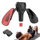 Dispositivo di Esercizio per Pavimento Pelvico Regolabile fino a 35 kg, Kegel Trainer per Interno Coscia e Glutei, Attrezzo Fitness per Casa per Uomo e Donna, con Fascia Elastica, Nero