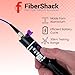 FiberShack - 30km VFL Fiber Optic Tester - Fiber Visual Fault Locator with Tough Aluminum Body - Optical Tester Kit Includes 3X Couplers & 3X 1ft Armored Jumper Cables