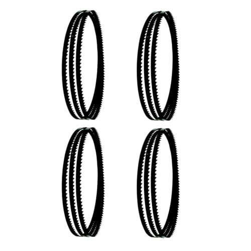 con una sierra, Sierras de cinta, 4 hojas de sierra de cinta finas de 2500x13x0,35 mm, hoja de sierra de cinta de carbono de 10 TPI for herramientas de carpintería for corte de madera y PVC