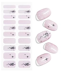 Jmeowio UV Gel Nagelsticker Schlange Stern