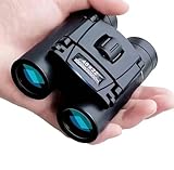 双眼鏡 黒 40倍 コンパクト シンプル ケース付 レンズ スポーツ観戦 ライブ